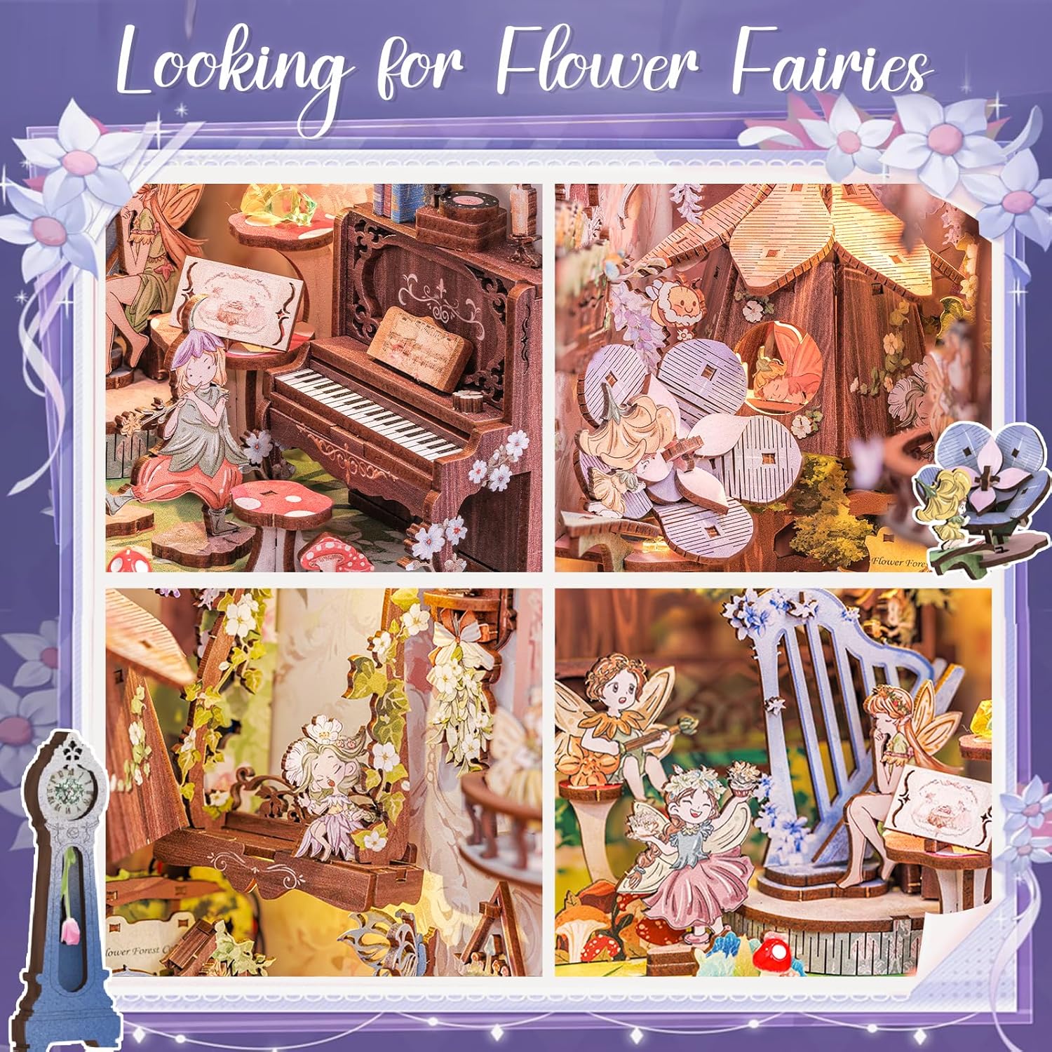Flower Forest Concert | CUTEBEE DIY Book Nook Kit