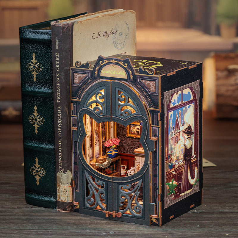 Count Cat's Study | CUTEBEE DIY Book Nook Kit