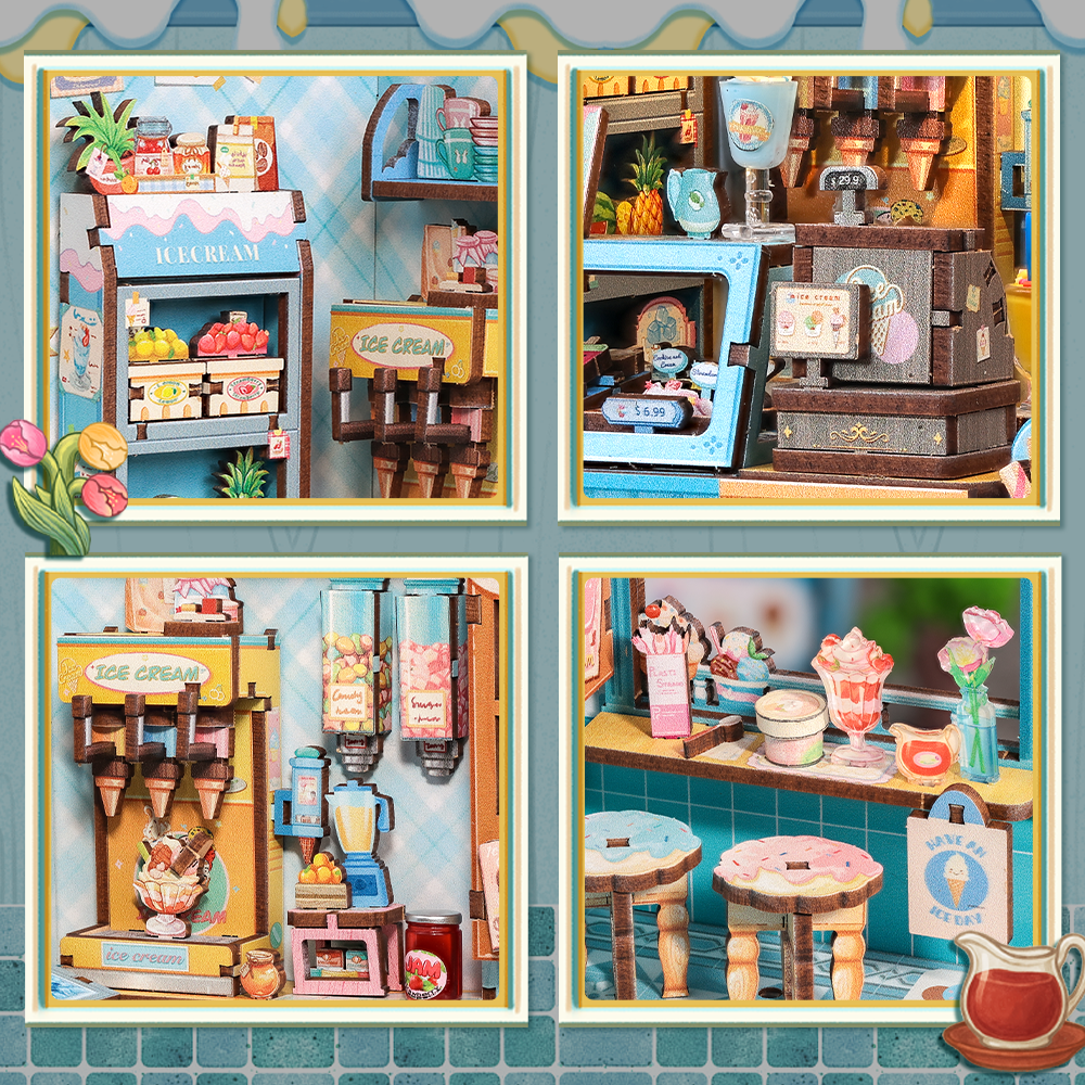 Bella's Ice Cream | CUTEBEE DIY Miniature House