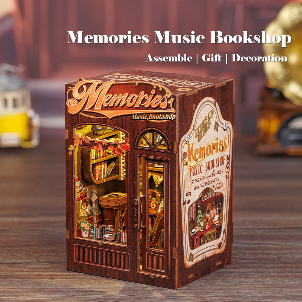 Memories Music Bookshop | CUTEBEE DIY Book Nook Kit