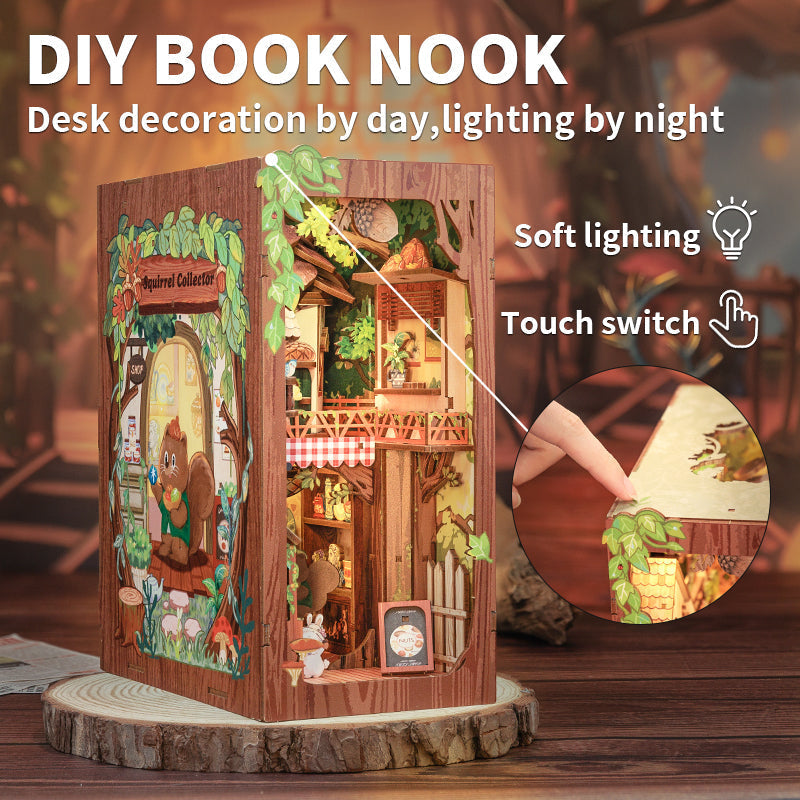 Squirrel Collector | CUTEBEE DIY Book Nook Kit