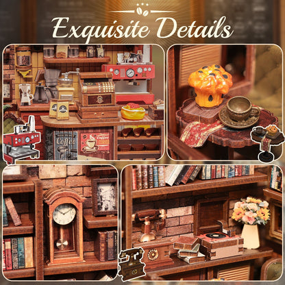 CORNER COFFEE SHOP |CUTEBEE DIY Dollhouse Kit