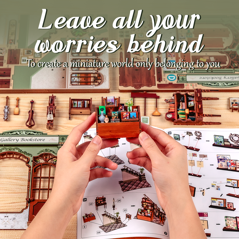 Gallery Bookstore |CUTEBEE DIY Miniature House