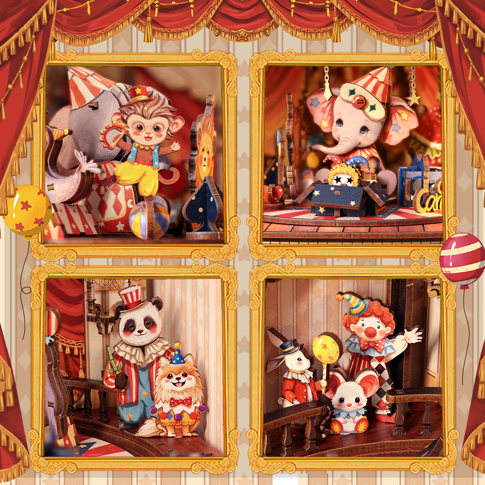Animal Carnival | CUTEBEE DIY Wooden Music Box