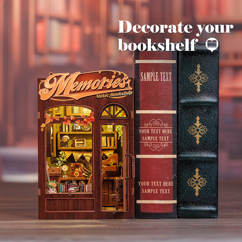 Memories Music Bookshop | CUTEBEE DIY Book Nook Kit