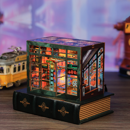 Hongkong Neon Night | CUTEBEE DIY Book Nook Kit |