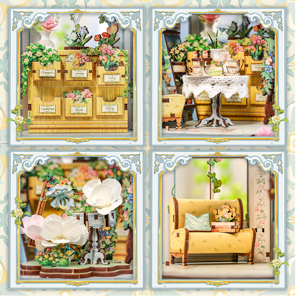 Windsor Flower House | CUTEBEE DIY Miniature House