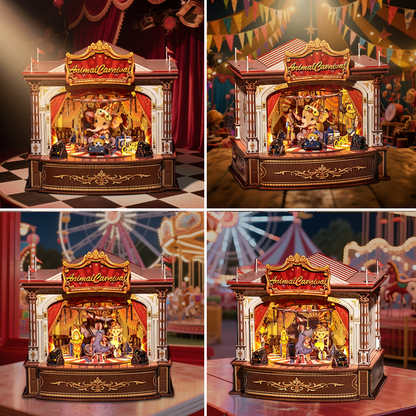 Animal Carnival | CUTEBEE DIY Wooden Music Box