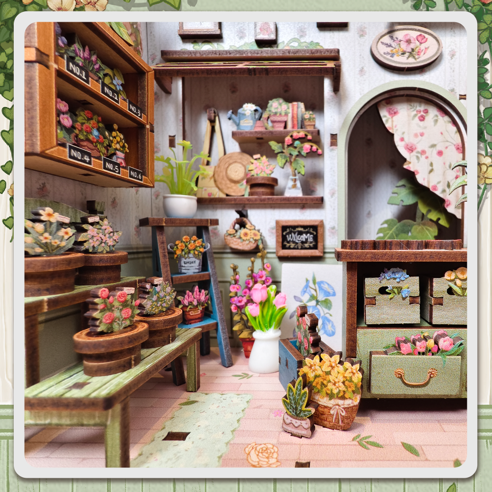 Champs-Élysées  Florist | CUTEBEE DIY Book Nook Kit |