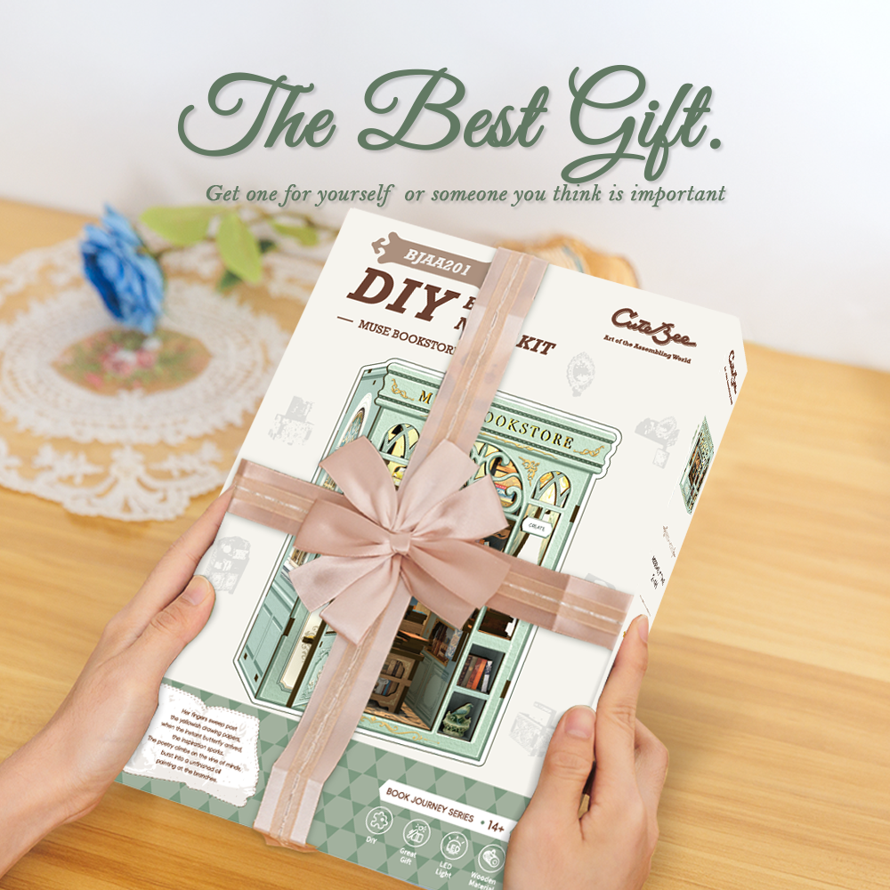 Muse Bookstore |CUTEBEE DIY Book Nook Kit