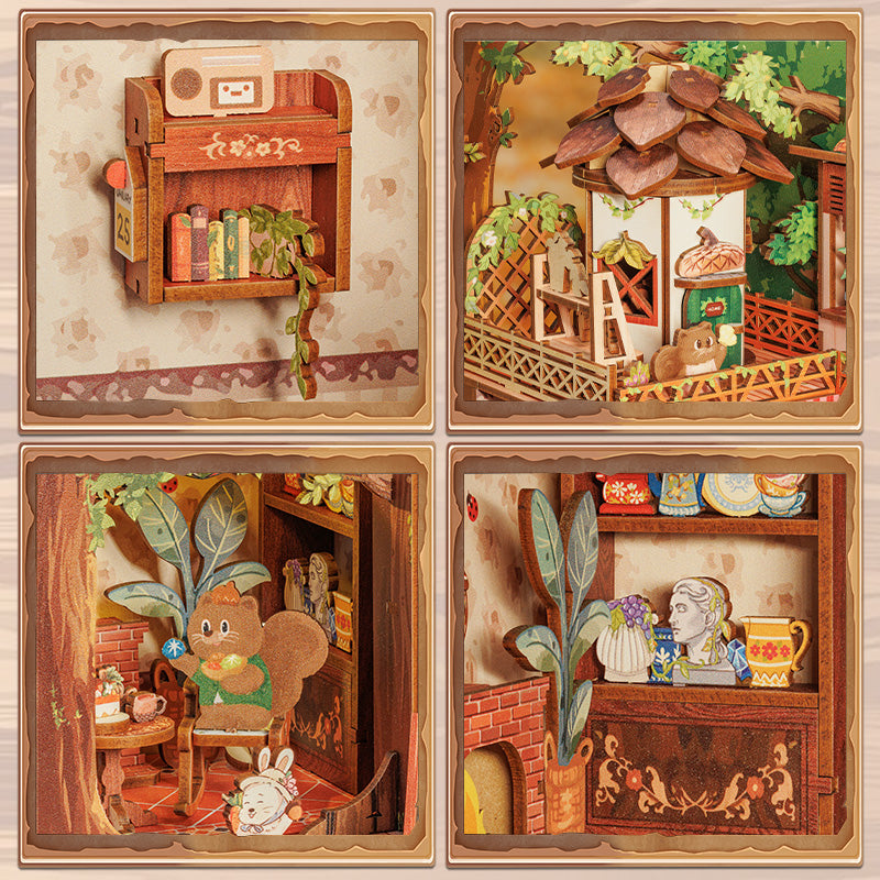 Squirrel Collector | CUTEBEE DIY Book Nook Kit