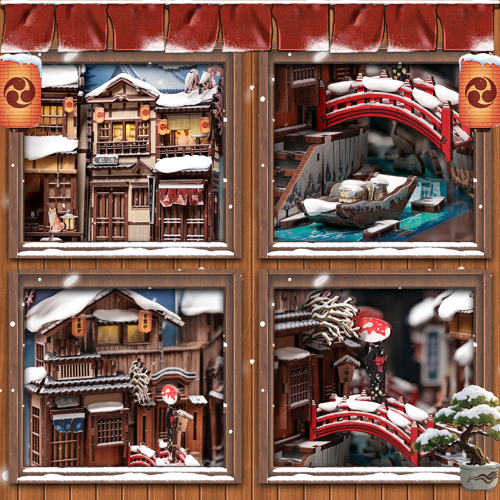 Kyoto Snow Whisper | CUTEBEE DIY Book Nook Kit