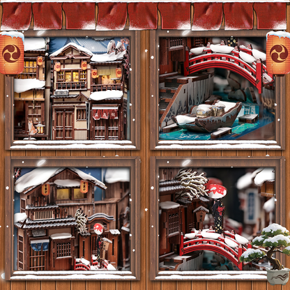 Kyoto Snow Whisper | CUTEBEE DIY Book Nook Kit