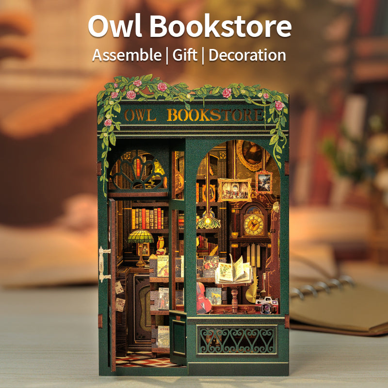 Owl Bookstore | CUTEBEE DIY Book Nook Kit