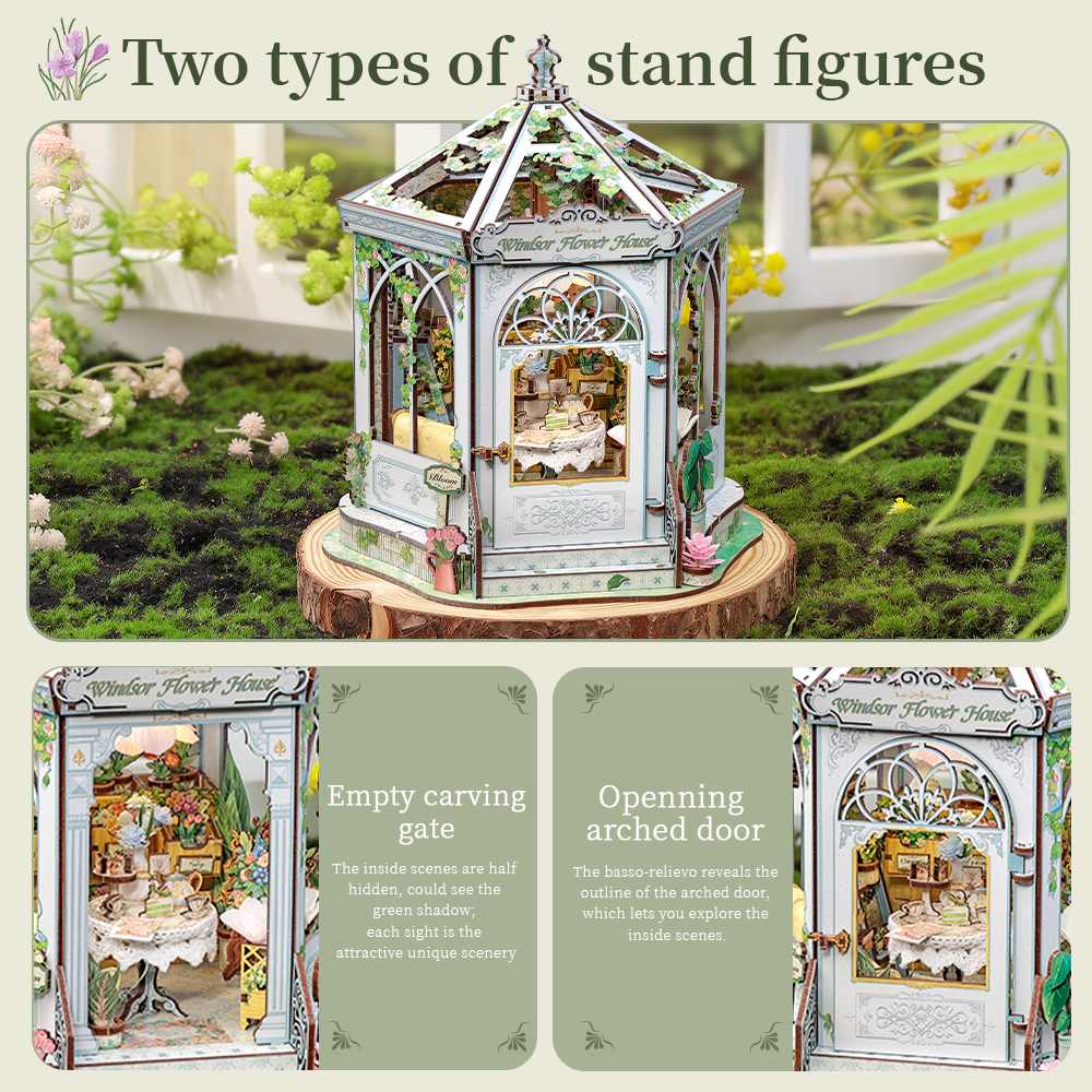 Windsor Flower House | CUTEBEE DIY Miniature House