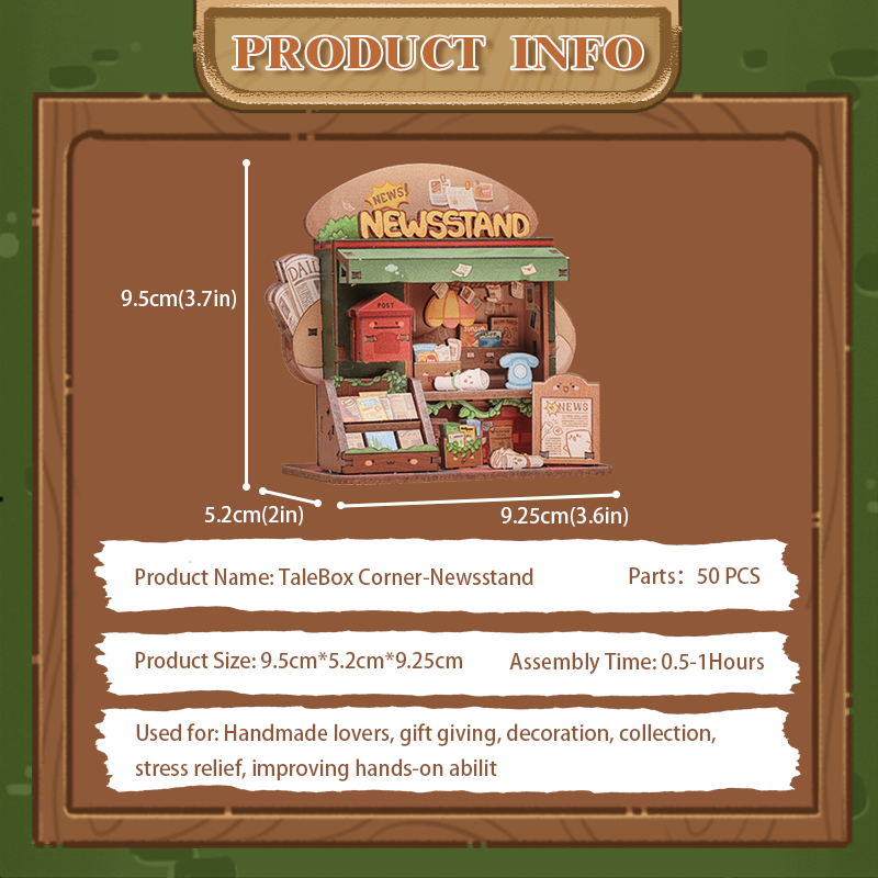 TaleBox Corner-Newsstand | CUTEBEE Mini Store Series