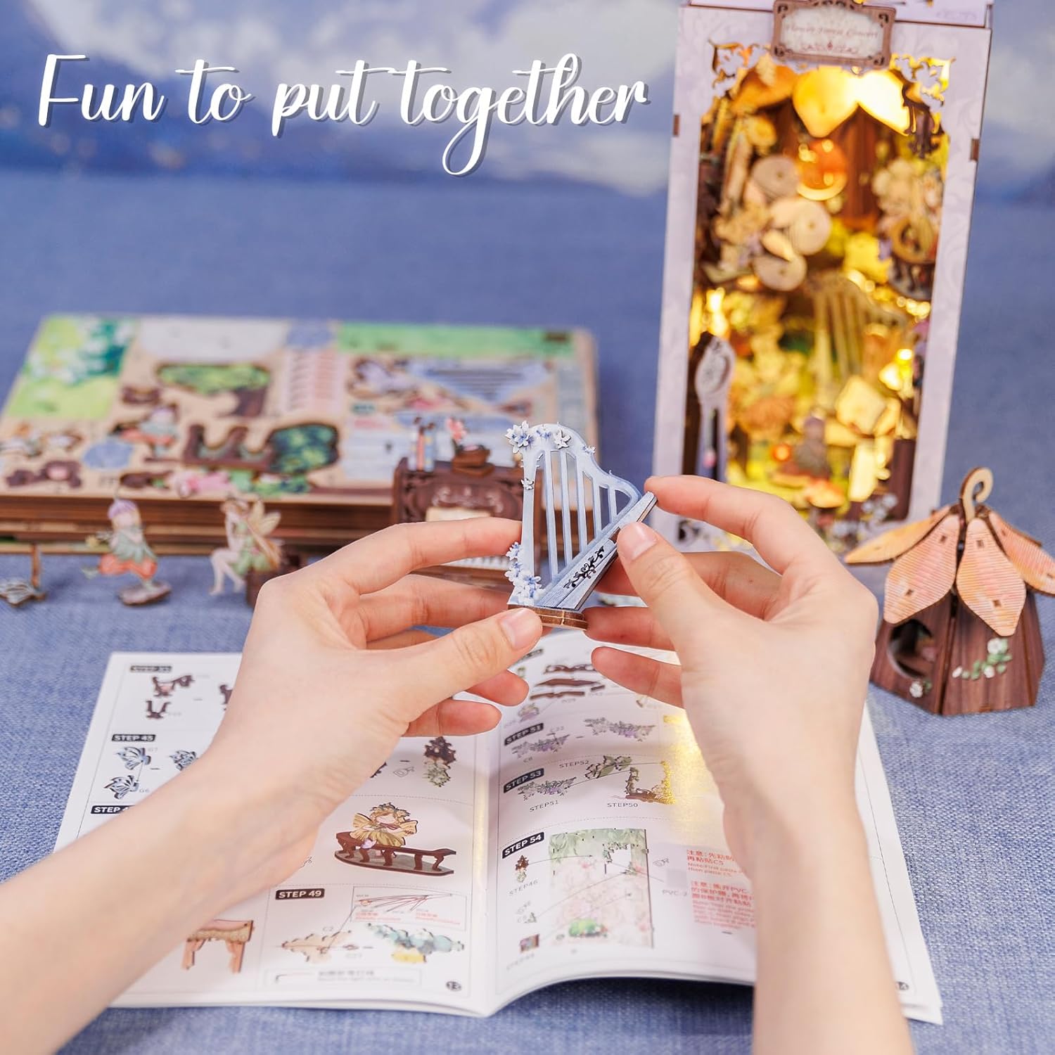 Flower Forest Concert | CUTEBEE DIY Book Nook Kit