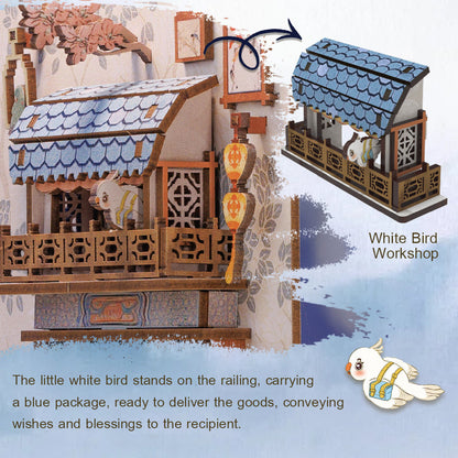 Azure Phoenix Lodge | CUTEBEE DIY Book Nook Kit