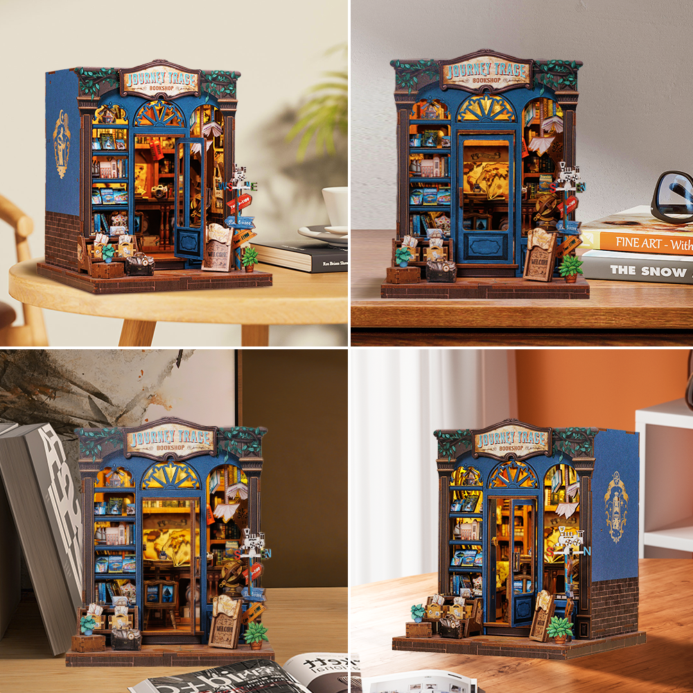 Journey Trace Bookshop | CUTEBEE DIY Book Nook Kit