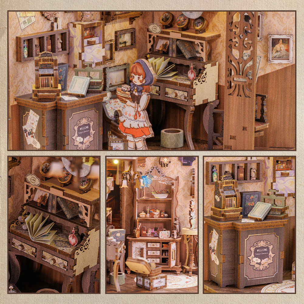 Grandfather’s Antique Store | CUTEBEE DIY Book Nook Kit