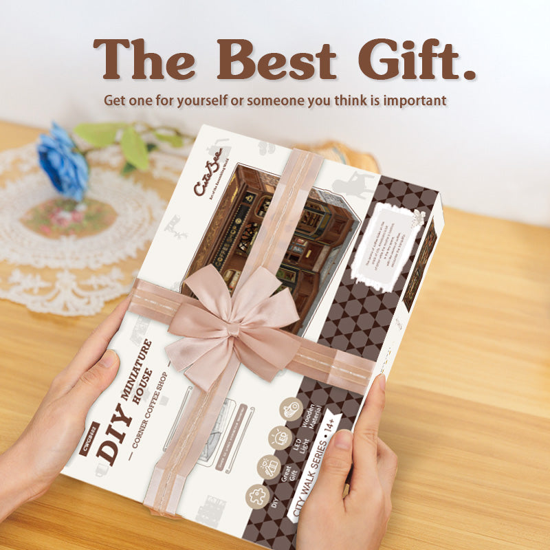 CORNER COFFEE SHOP |CUTEBEE DIY Dollhouse Kit