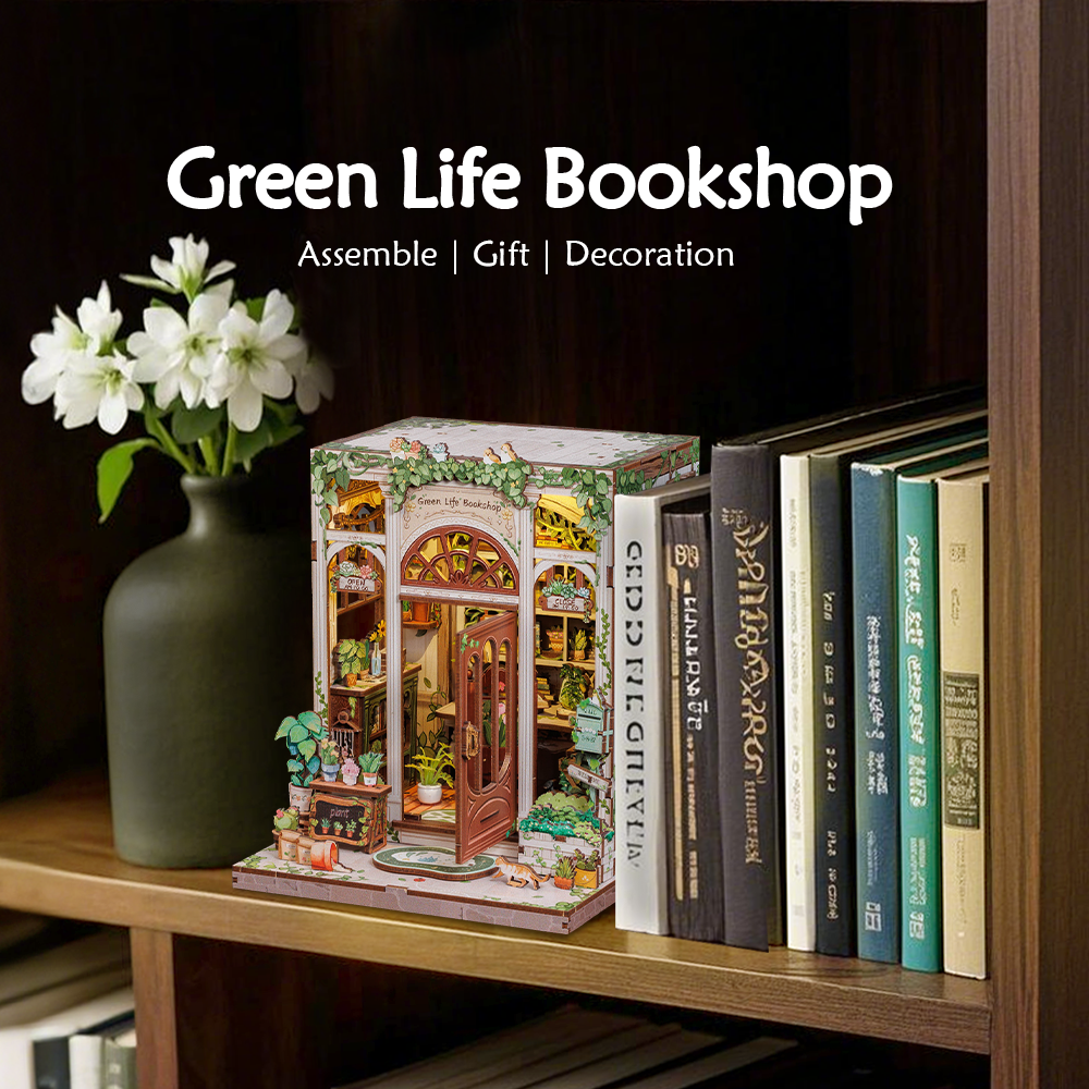Green Life Bookshop | CUTEBEE DIY Book Nook Kit
