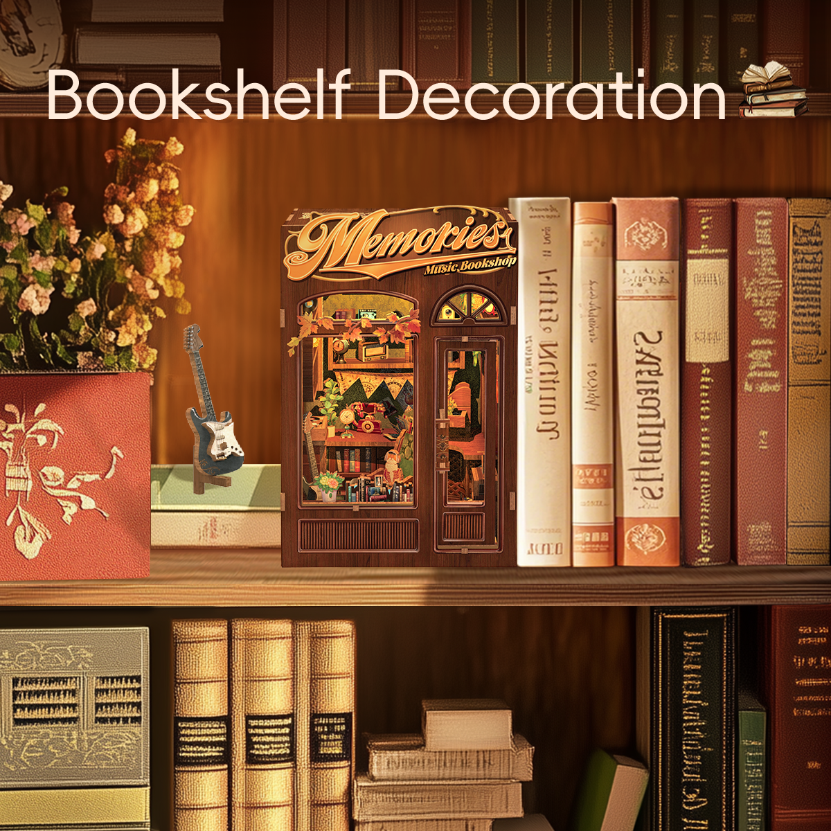 Memories Music Bookshop | CUTEBEE DIY Book Nook Kit
