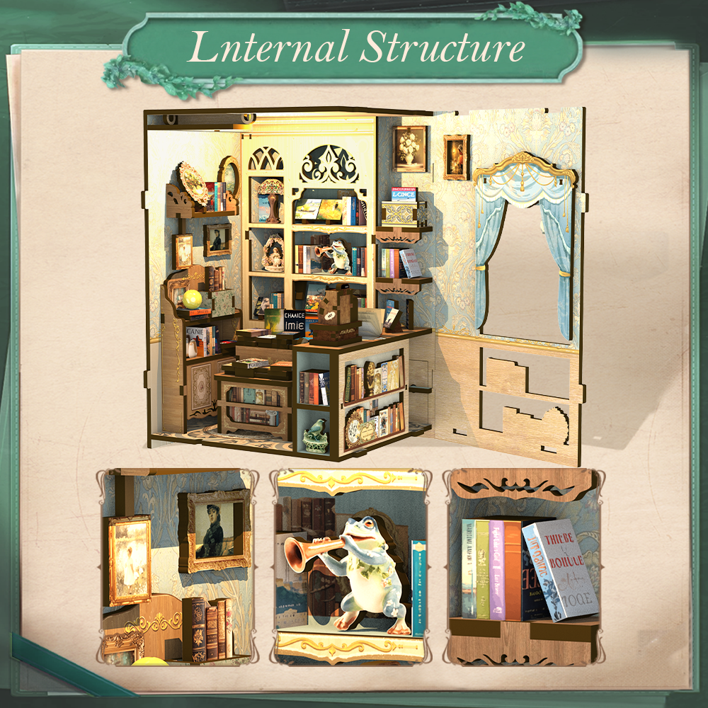 Muse Bookstore |CUTEBEE DIY Book Nook Kit