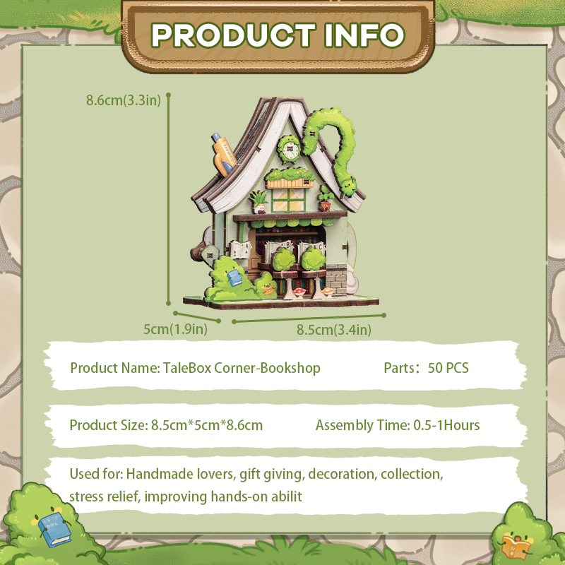TaleBox Corner Bookshop | CUTEBEE Mini Store Series