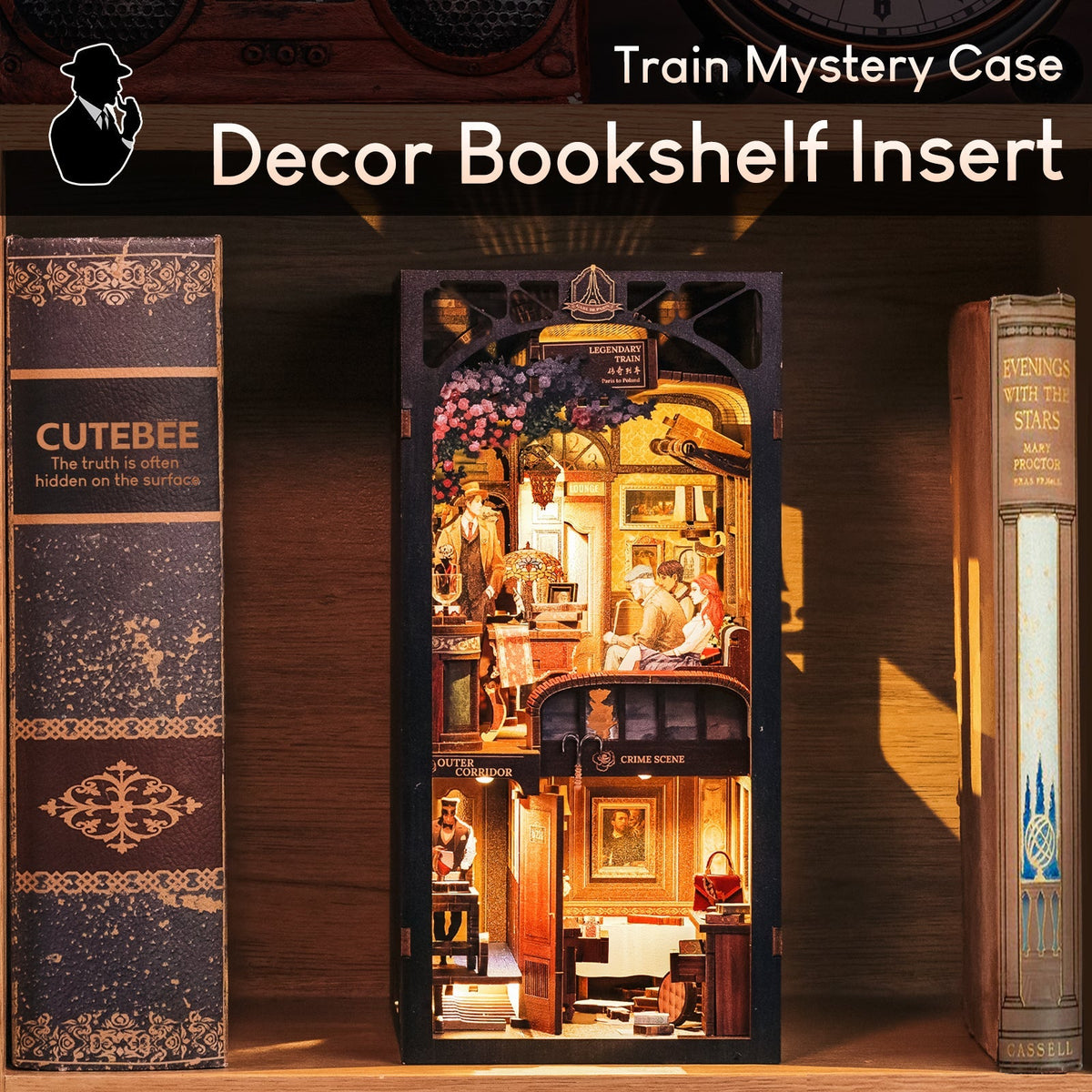 Train Mystery | CUTEBEE DIY Book Nook Kit