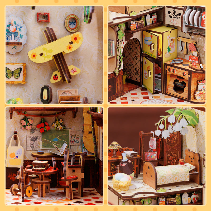 Mole's Apartment | CUTEBEE DIY Book Nook Kit