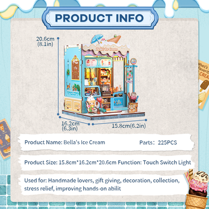Bella's Ice Cream | CUTEBEE DIY Miniature House