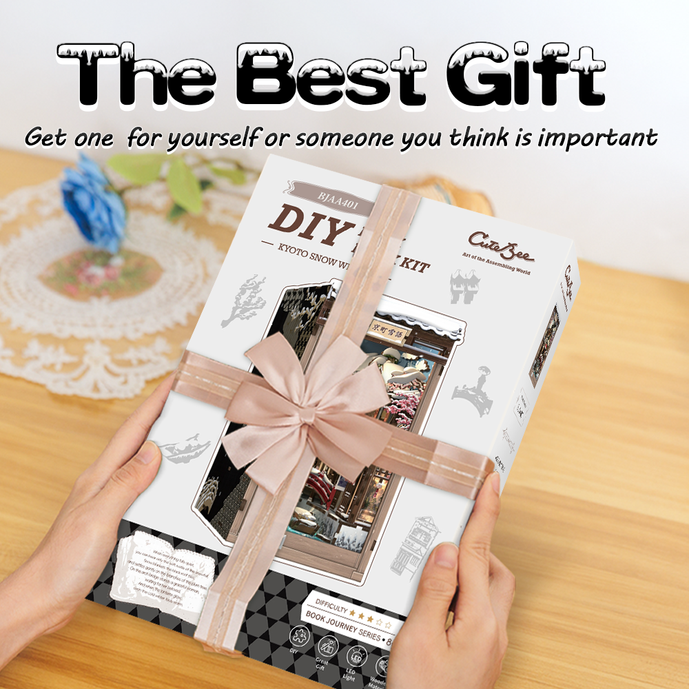 Kyoto Snow Whisper | CUTEBEE DIY Book Nook Kit