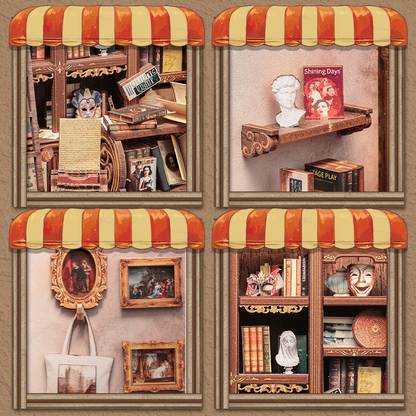 The Drama Bookshop | CUTEBEE DIY Book Nook Kit