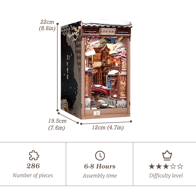 Kyoto Snow Whisper | CUTEBEE DIY Book Nook Kit