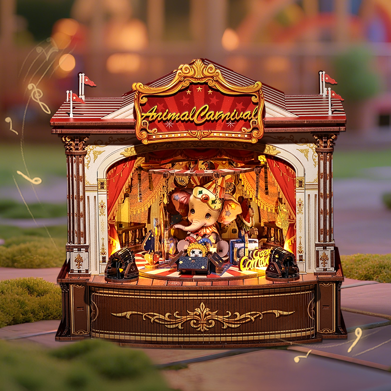 Animal Carnival | CUTEBEE DIY Wooden Music Box