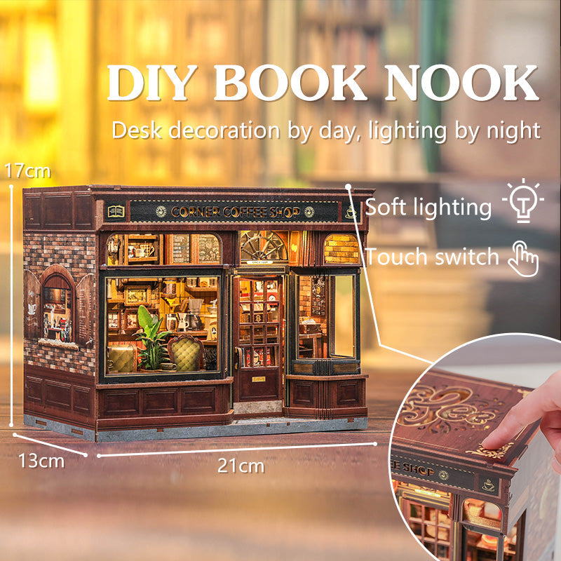 CORNER COFFEE SHOP |CUTEBEE DIY Dollhouse Kit