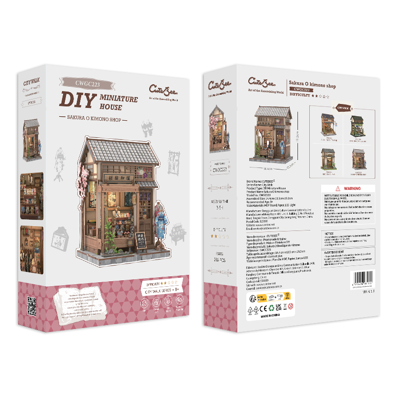 Sakura o kimono shop | CUTEBEE DIY Miniature House
