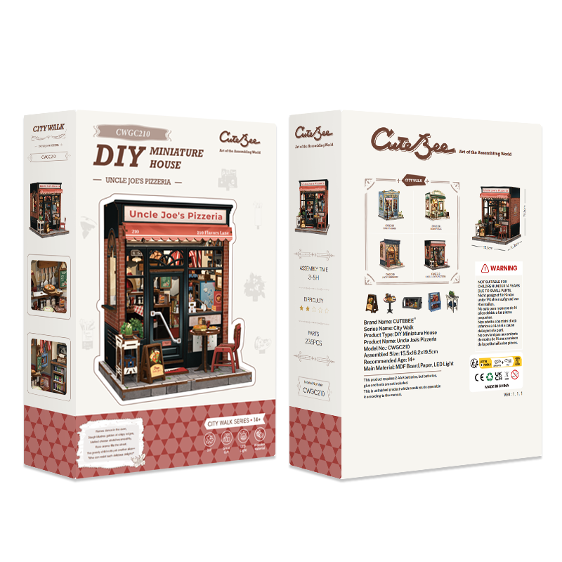Uncle Joe's Pizzeria |CUTEBEE DIY Miniature House