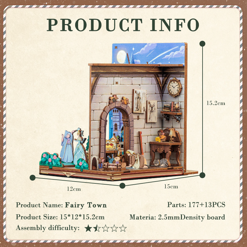 Fairy Town | CUTEBEE DIY Bookends Kit