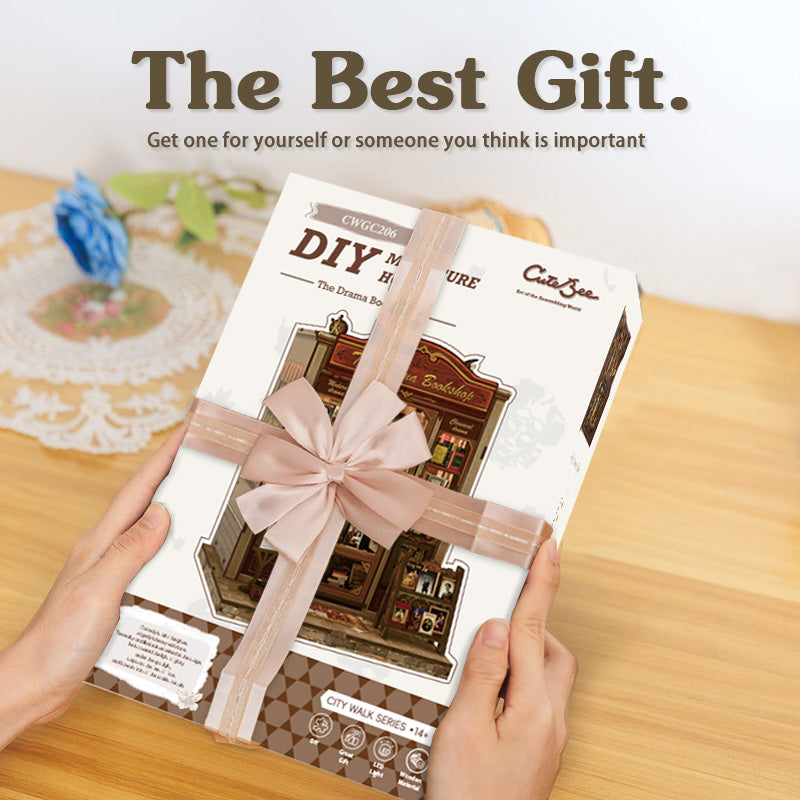 The Drama Bookshop | CUTEBEE DIY Book Nook Kit