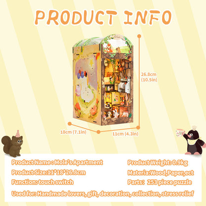 Mole's Apartment | CUTEBEE DIY Book Nook Kit