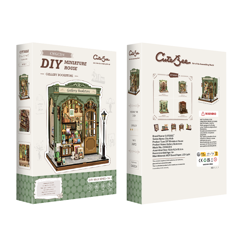 Gallery Bookstore |CUTEBEE DIY Miniature House