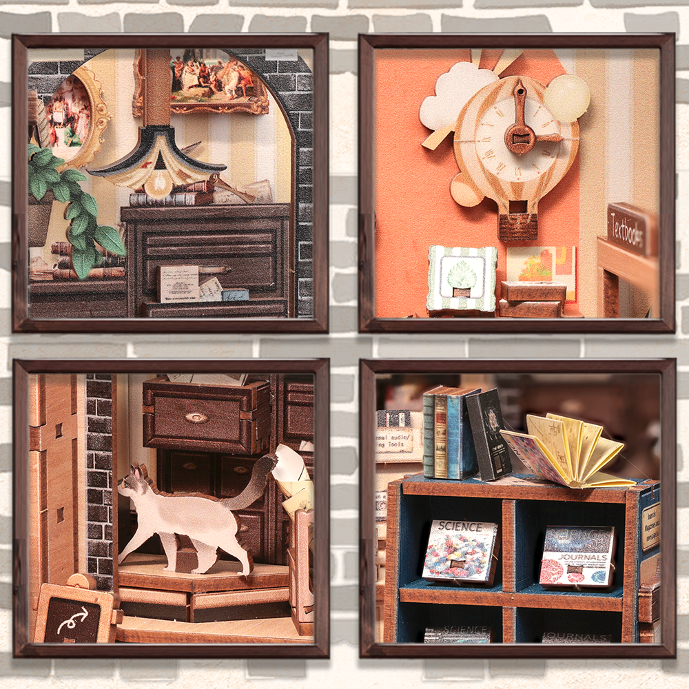 The Scholar's Bookstore | CUTEBEE DIY Book Nook Kit