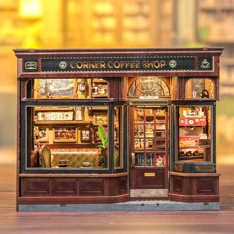 CORNER COFFEE SHOP |CUTEBEE DIY Dollhouse Kit