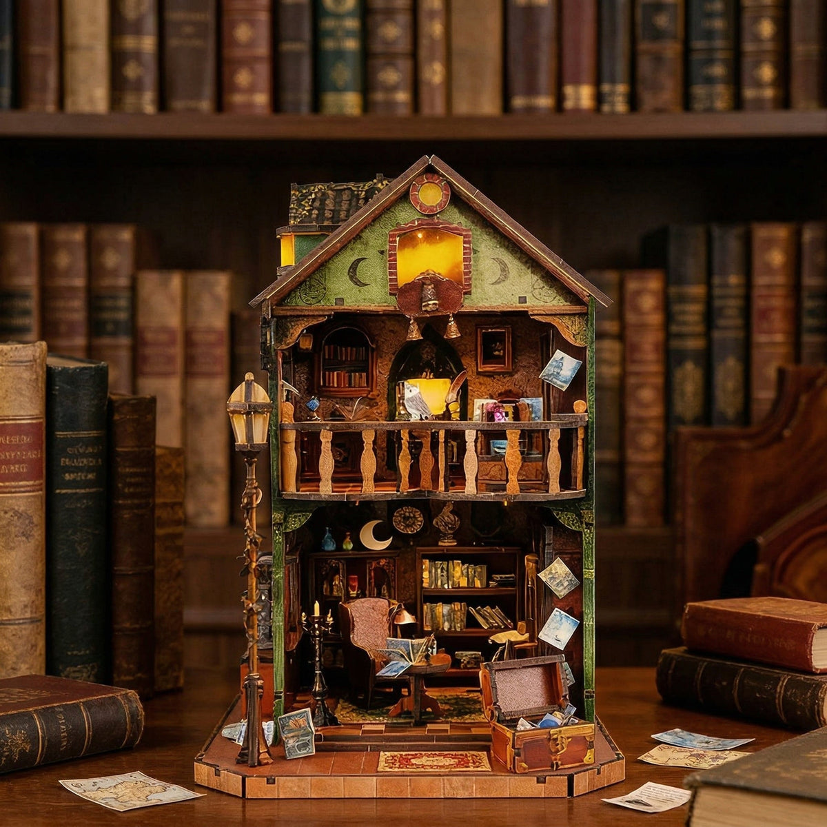 Owl Library - DIY Book Nook Kit - NookFan